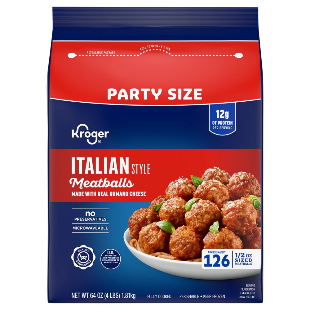 slide 2 of 3, Kroger® Italian Style Meatballs, 64 oz