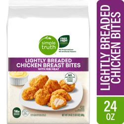 Simple Truth® Lightly Breaded Chicken Breast Bites, 24 oz