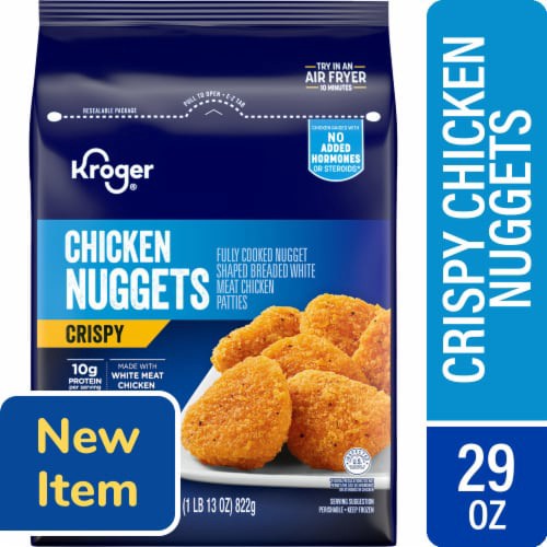 slide 1 of 1, Kroger® Frozen Fully Cooked Crispy Chicken Nuggets, 29 oz
