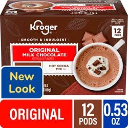 Kroger® Original Milk Chocolate Hot Cocoa Mix Pods, 12 ct