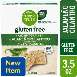 Simple Truth® Gluten Free Ancient Grains Jalapeno Cilantro Rice Crackers, 3.5 oz