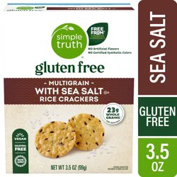 Simple Truth® Gluten Free Multigrain with Sea Salt Rice Crackers, 3.5 oz