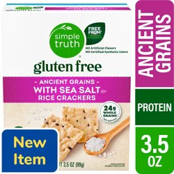Simple Truth® Gluten Free Ancient Grains with Sea Salt Rice Crackers, 3.5 oz