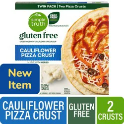 Simple Truth® Gluten Free Cauliflower Frozen Pizza Crust, 2 ct / 5.2 oz
