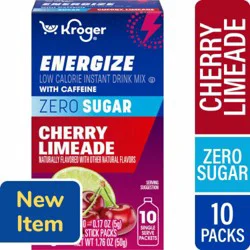 Kroger® Energize Caffeine Cherry Limeade Drink Mix Packets