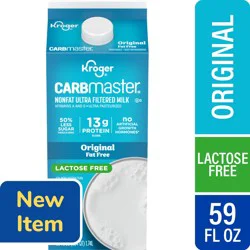 Kroger® CARBMaster® Original Lactose Free Skim Milk, 59 fl oz