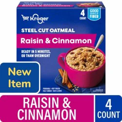 Kroger® Raisin and Cinnamon Frozen Steel Cut Oatmeal