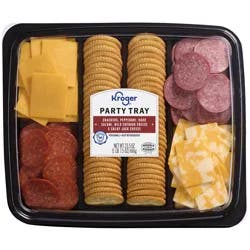 Kroger® Pepperoni Hard Salami Cheese Cracker Tray