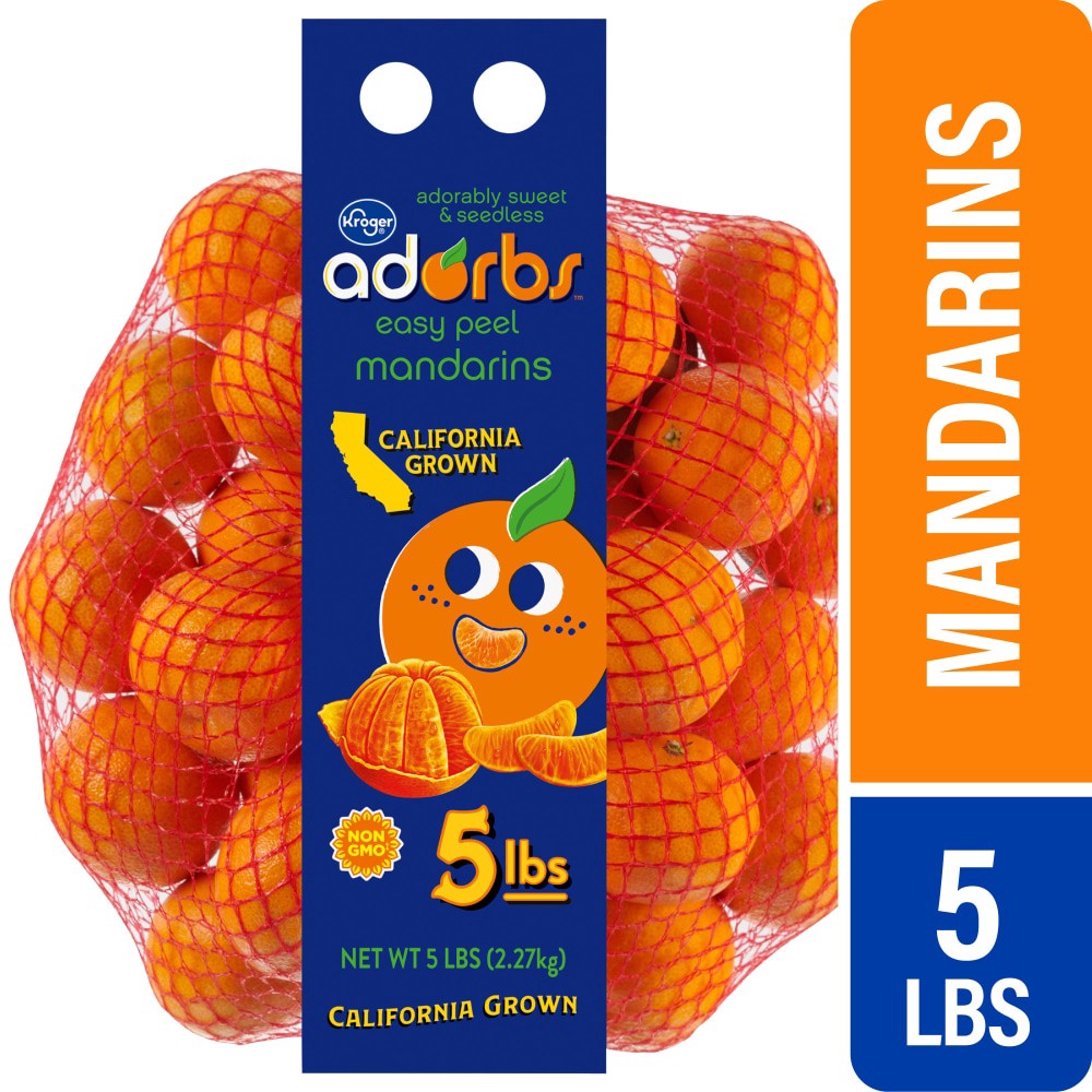 slide 2 of 4, Kroger Adorbs Easy Peel Mandarins, 5 lb