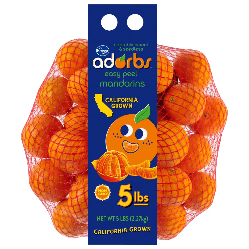 slide 2 of 2, Kroger Adorbs Easy Peel Mandarins, 5 lb