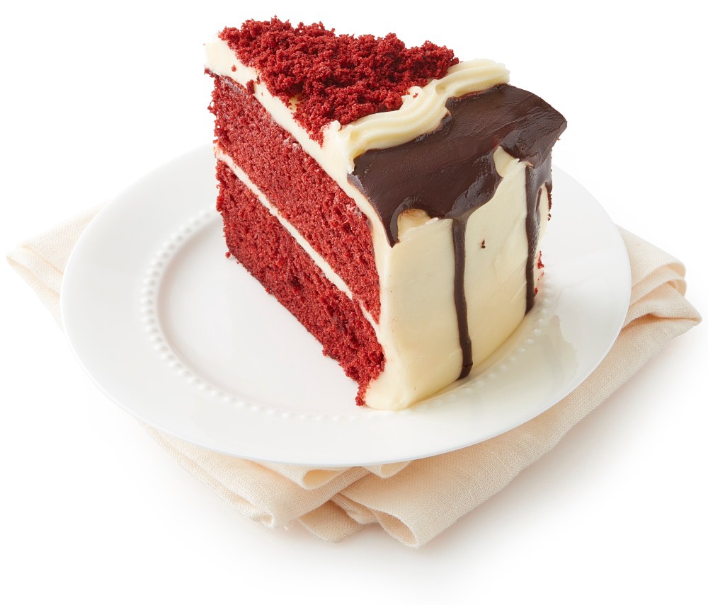 slide 4 of 4, Bakery Fresh Goodness Double Layer Red Velvet Cake With Cream Cheese Icing, 51 oz