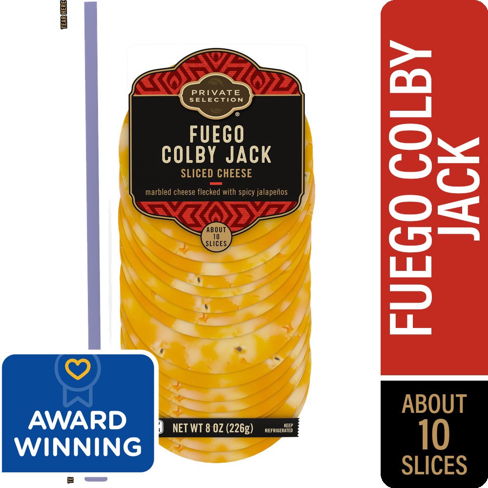 slide 4 of 4, Private Selection Fuego Colby Jack Sliced Cheese, 8 oz