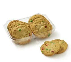 Bakery Fresh Red and Green M&M Cookies