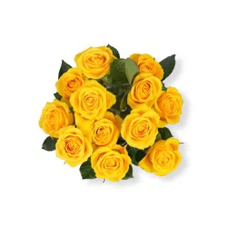 Bloom Haus Dozen Rose Bunch - Yellow