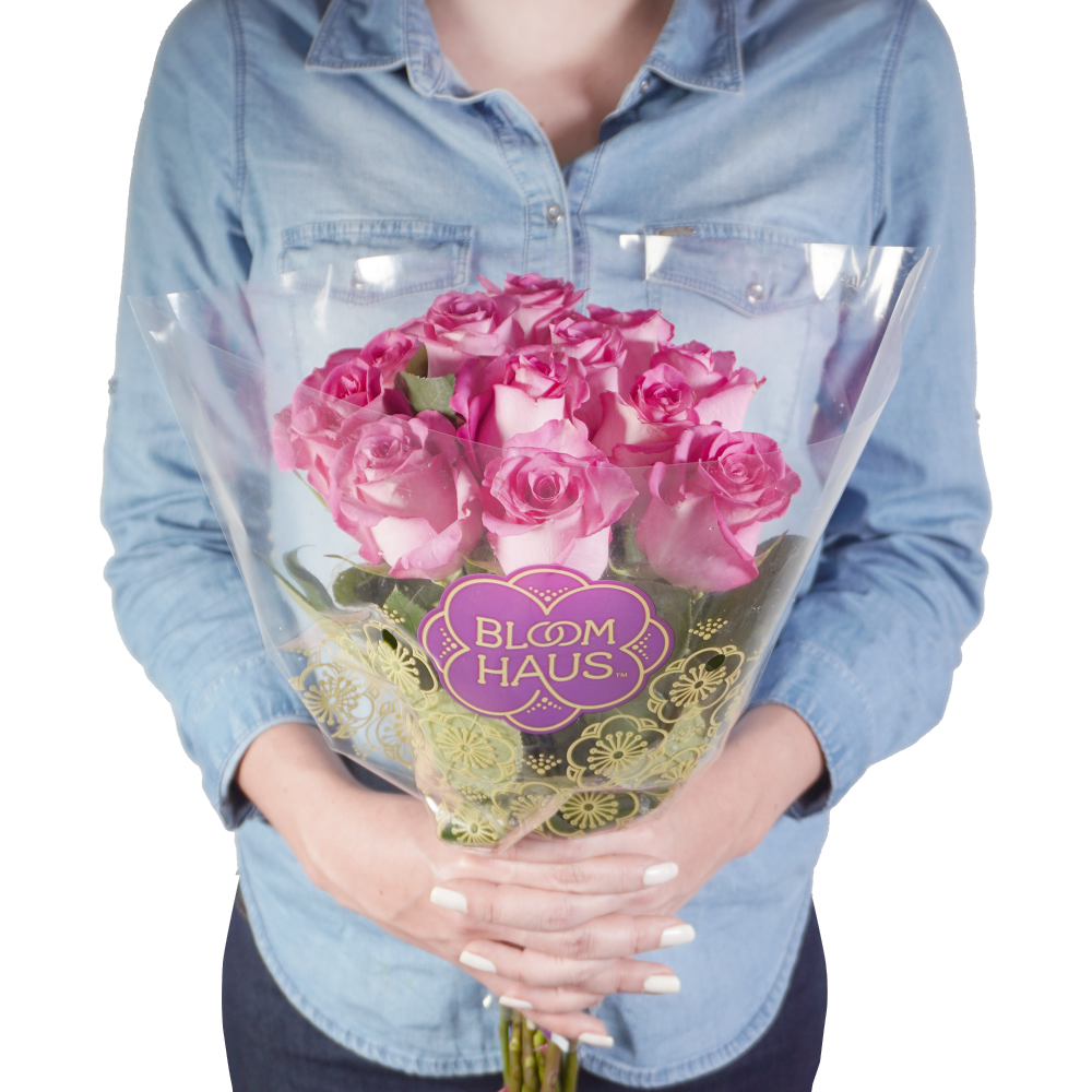 slide 2 of 2, BLOOM HAUS Lavender Roses, 12 ct