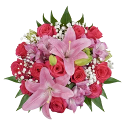 Bloom Haus™ Beautiful Rose Bouquet - Hot Pink