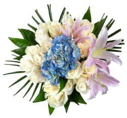 Bloom Haus 18 Plus Rose Bouquet - White