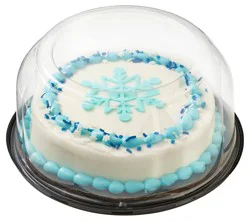 Bakery Fresh Single Layer Iced Cake - Winter White