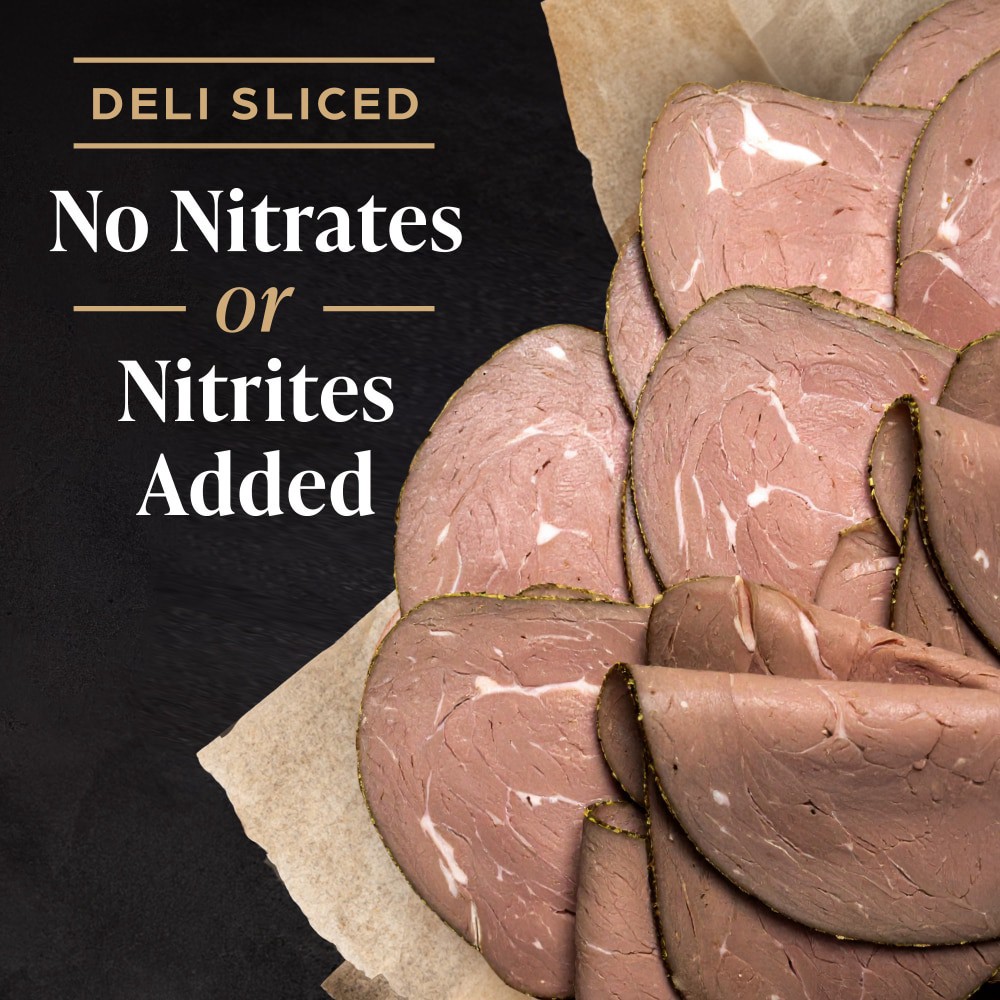 slide 2 of 4, Private Selection Deli Sliced Top Round Roast Beef, 7 oz