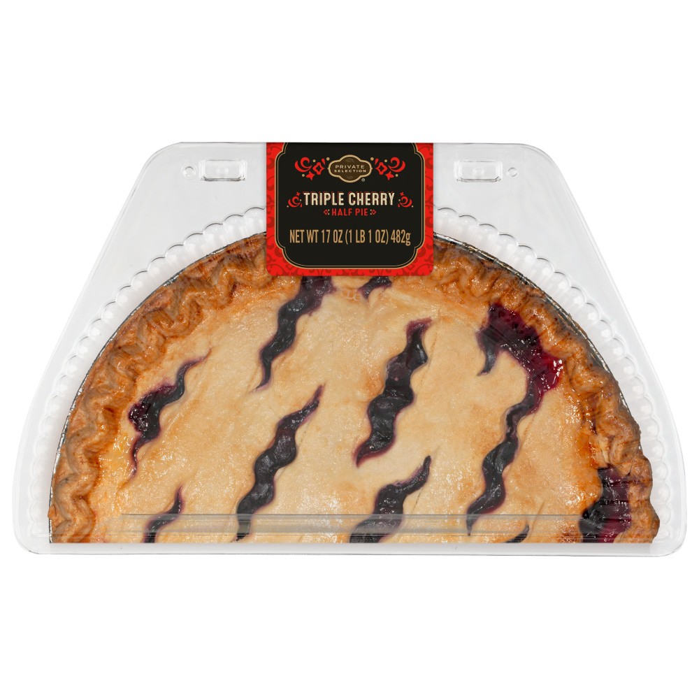 slide 2 of 2, Private Selection Triple Cherry Half Pie, 17 oz
