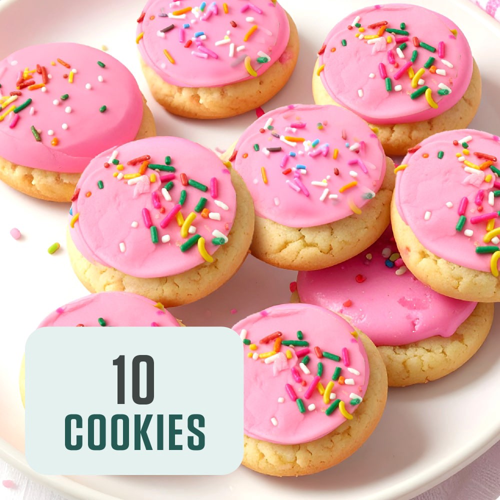 slide 3 of 4, Bakery Fresh Goodness Pink Frosted Sugar Cookies, 10 ct; 13.5 oz