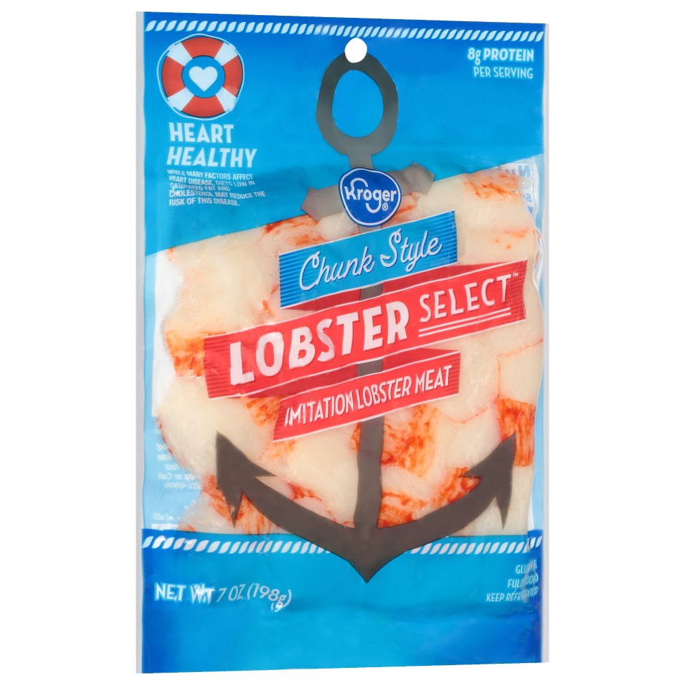 slide 4 of 6, Kroger® Lobster Select™ Imitation Lobster Meat Chunk Style, 7 oz