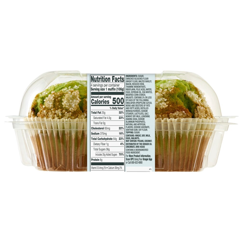 slide 2 of 5, Bakery Fresh Pistachio Muffins, 4 ct; 15 oz