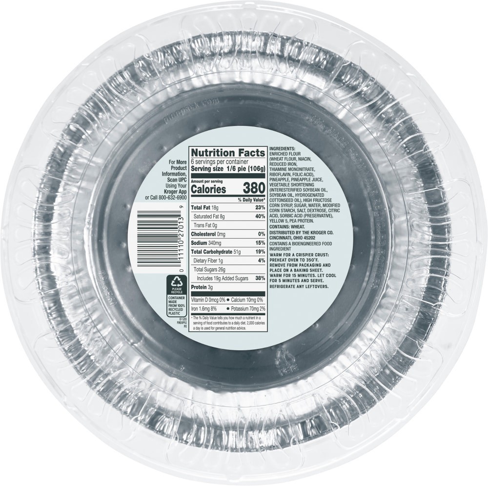 slide 2 of 2, Bakery Fresh Goodness Pineapple Pie, 8 in