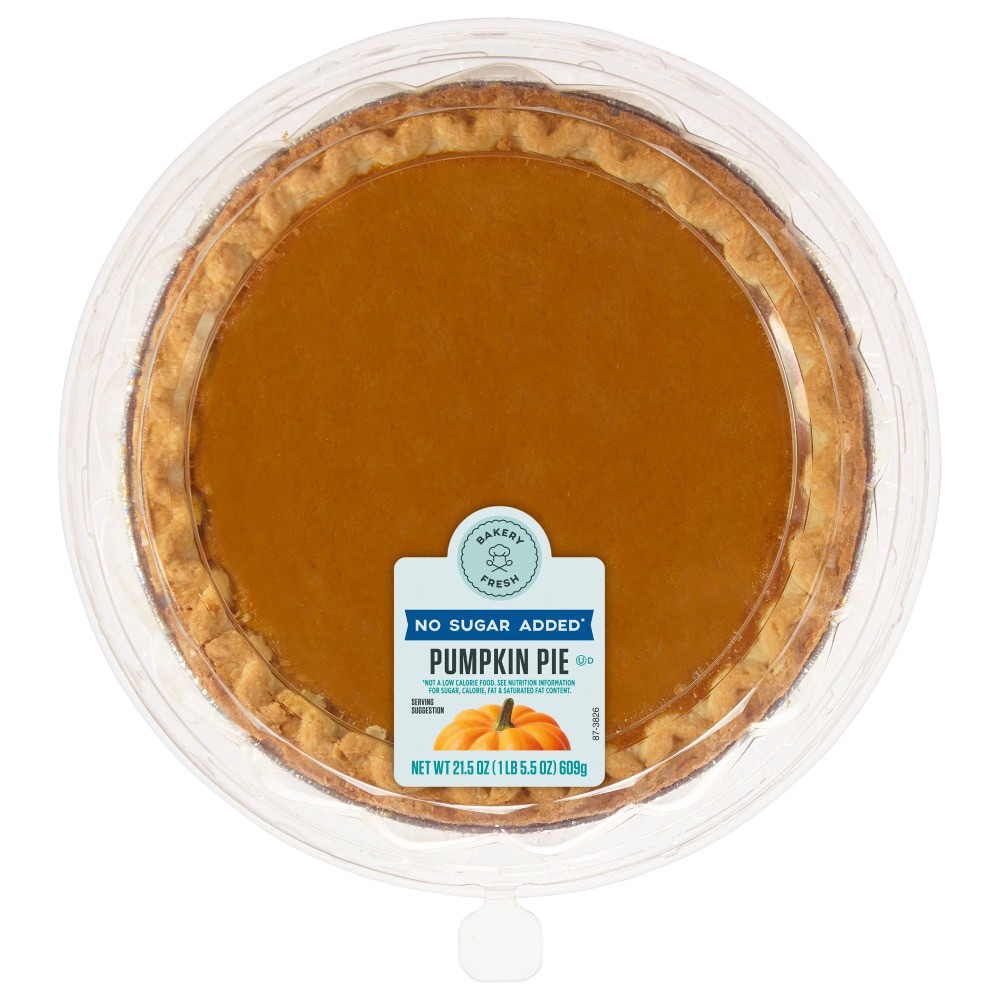 slide 2 of 2, Bakery Fresh Goodness No Sugar Added Pumpkin Pie, 8 in