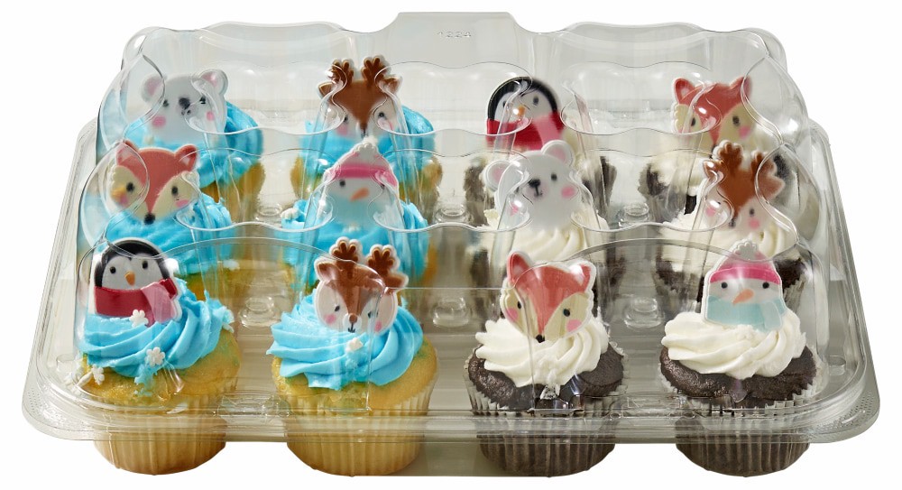 slide 3 of 3, Bakery Fresh Assorted Christmas Cupcakes, 24 oz