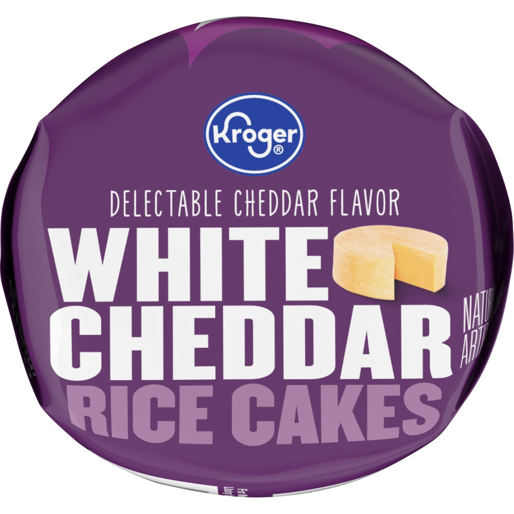 slide 4 of 5, Kroger White Cheddar Rice Cakes, 5.45 oz