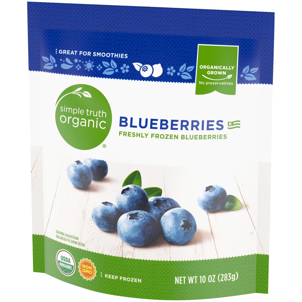 slide 3 of 4, Simple Truth Organic Blueberries 10 oz, 10 oz