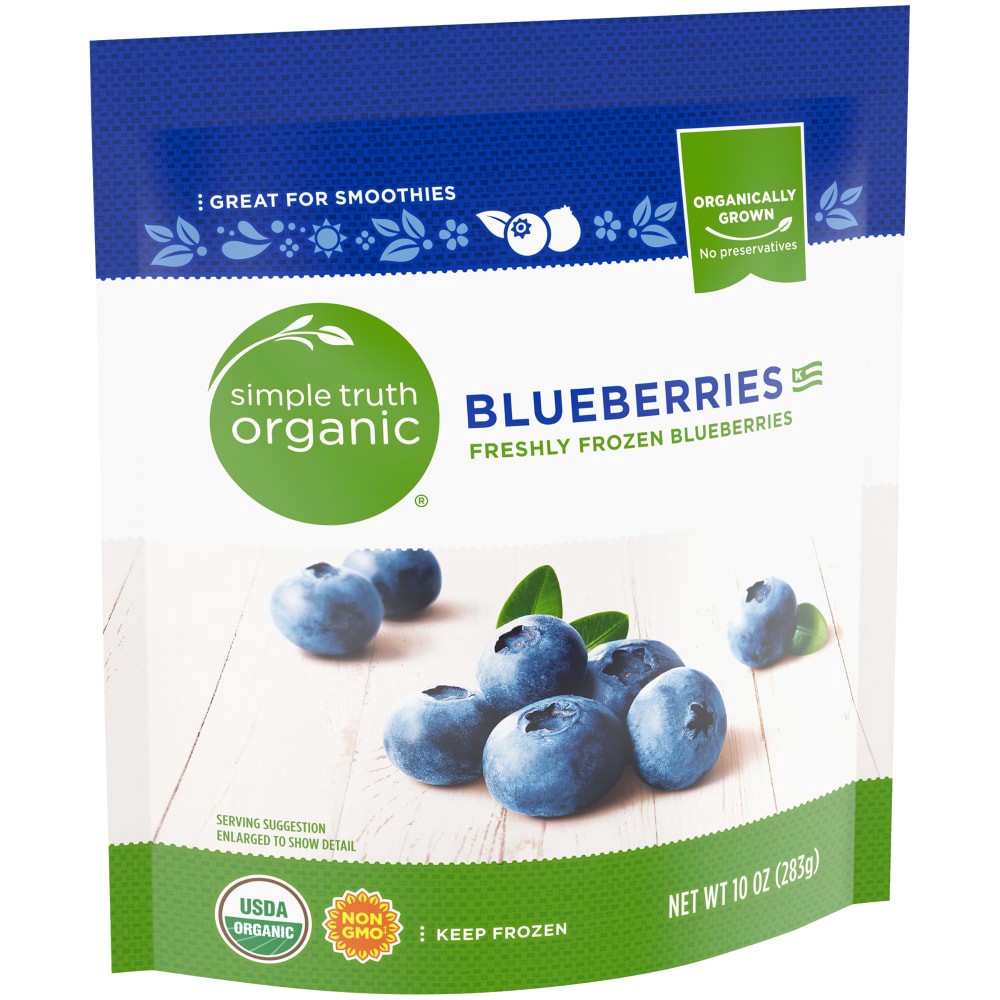slide 2 of 4, Simple Truth Organic Blueberries 10 oz, 10 oz