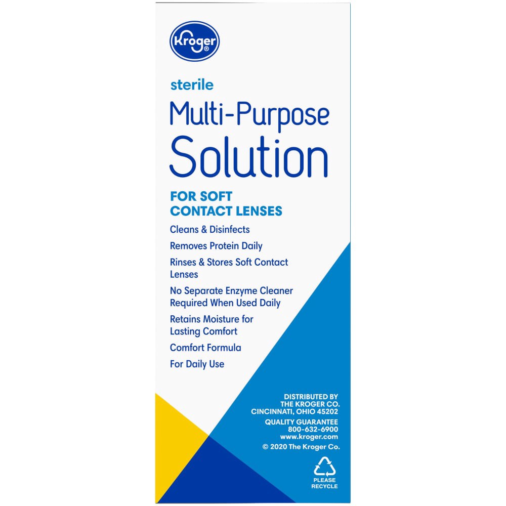 slide 3 of 4, Kroger Multi-Purpose Contact Lens Solution, 24 fl oz