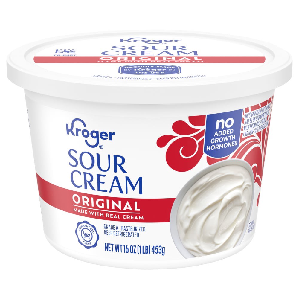 slide 4 of 4, Kroger Original Sour Cream, 16 oz