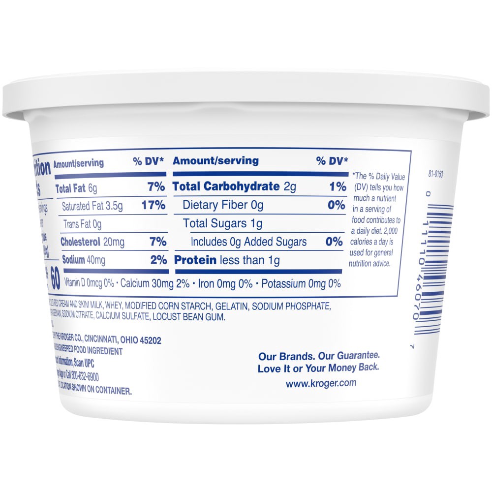 slide 4 of 4, Kroger Original Sour Cream, 16 oz