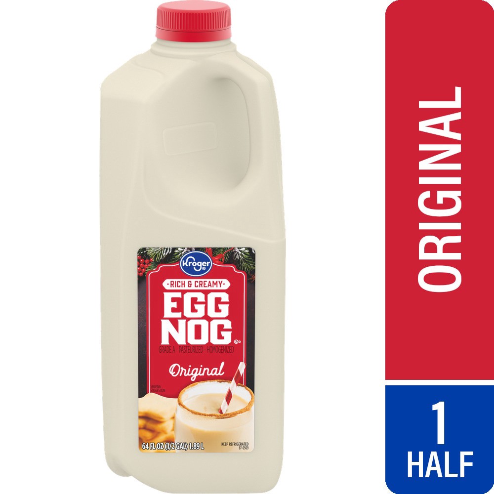 slide 2 of 2, Kroger Egg Nog, 1/2 gal