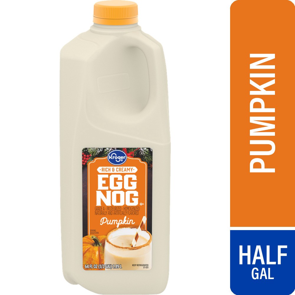 slide 2 of 2, Kroger Pumpkin Egg Nog, 1/2 gal