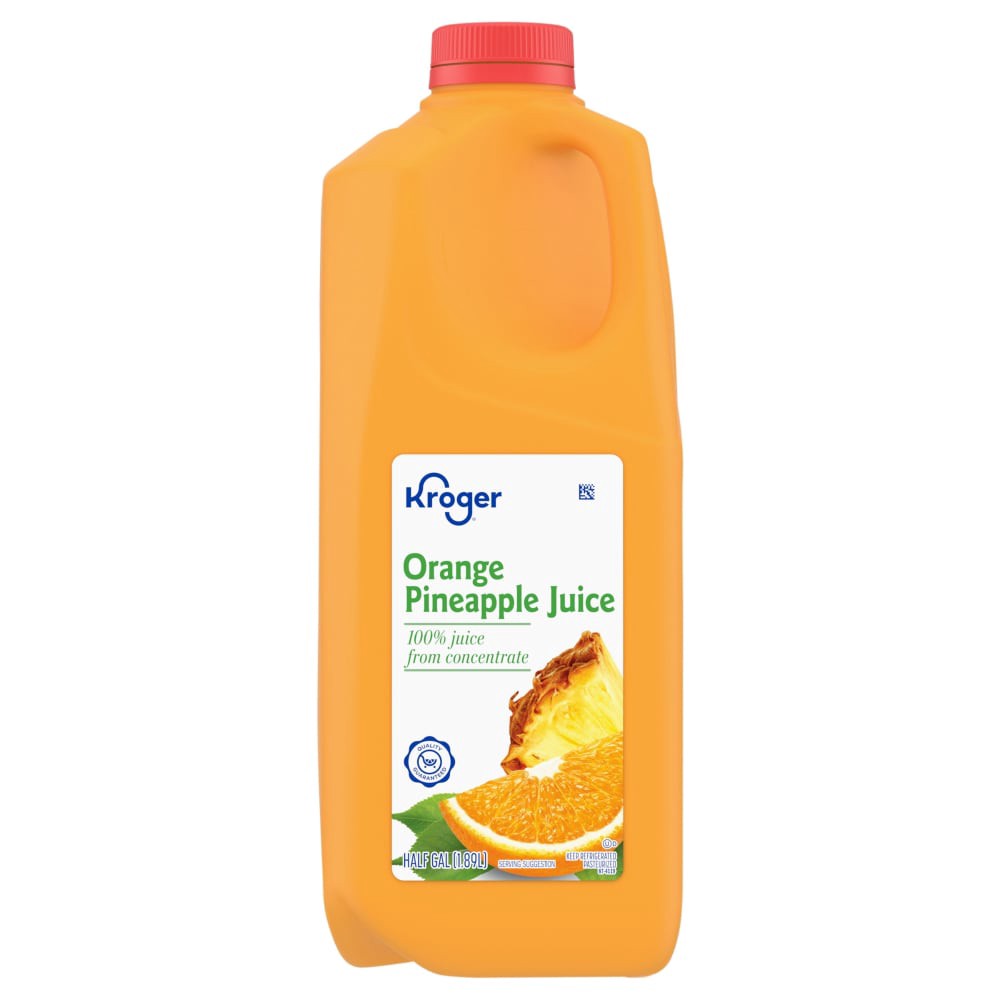 slide 2 of 2, Kroger Orange Pineapple Juice - 64 fl oz, 64 fl oz