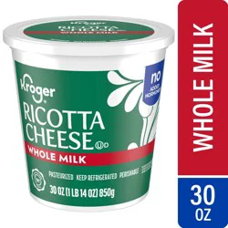 Kroger Whole Milk Ricotta Cheese