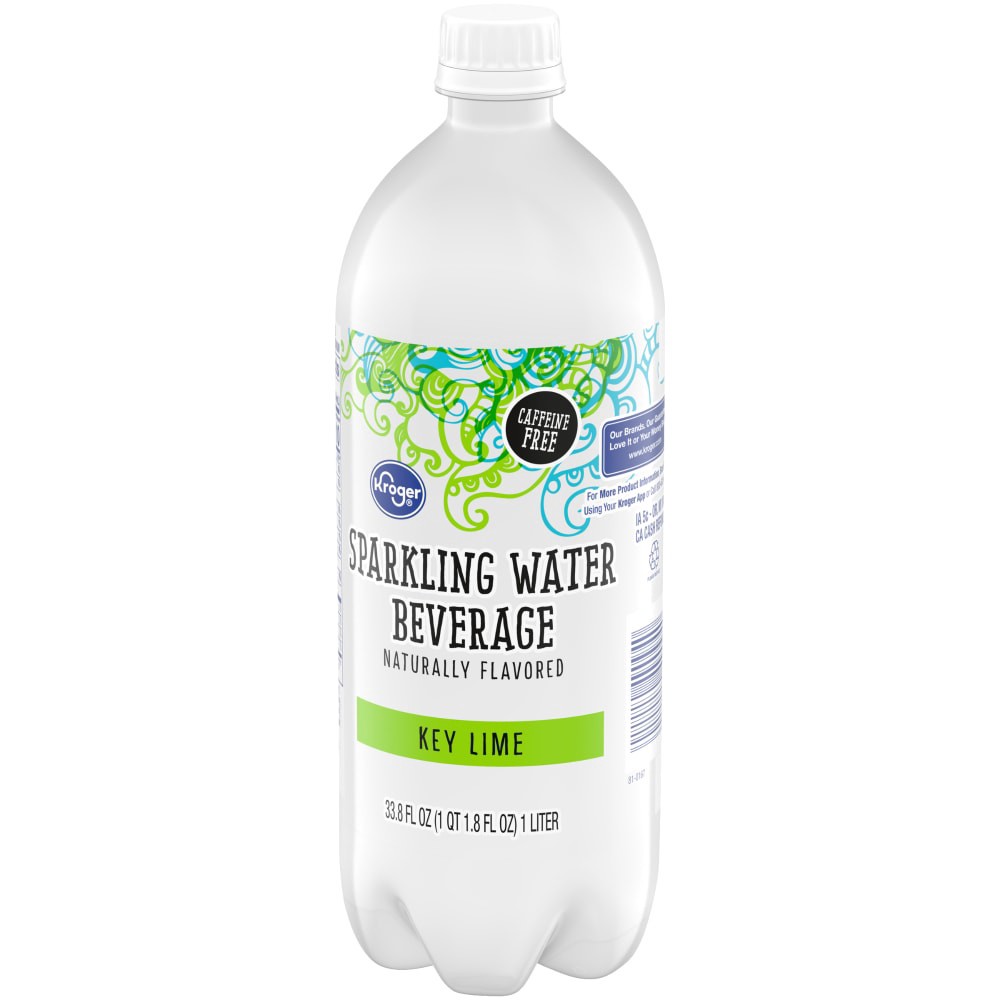 slide 2 of 4, Kroger® Key Lime Flavored Sparkling Bottled Water, 1 liter