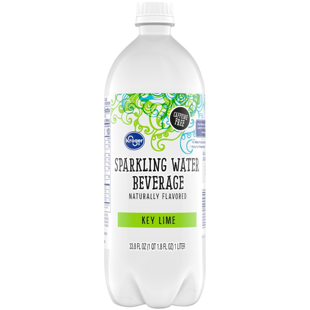 slide 1 of 4, Kroger® Key Lime Flavored Sparkling Bottled Water, 1 liter