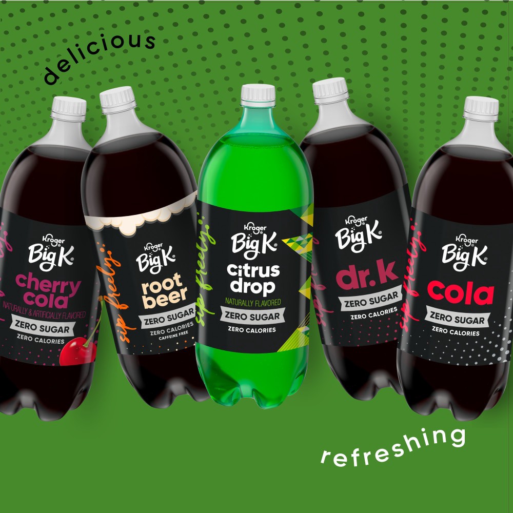 slide 5 of 5, Big K Caffeine Free Ginger Ale Soda, 2 liter