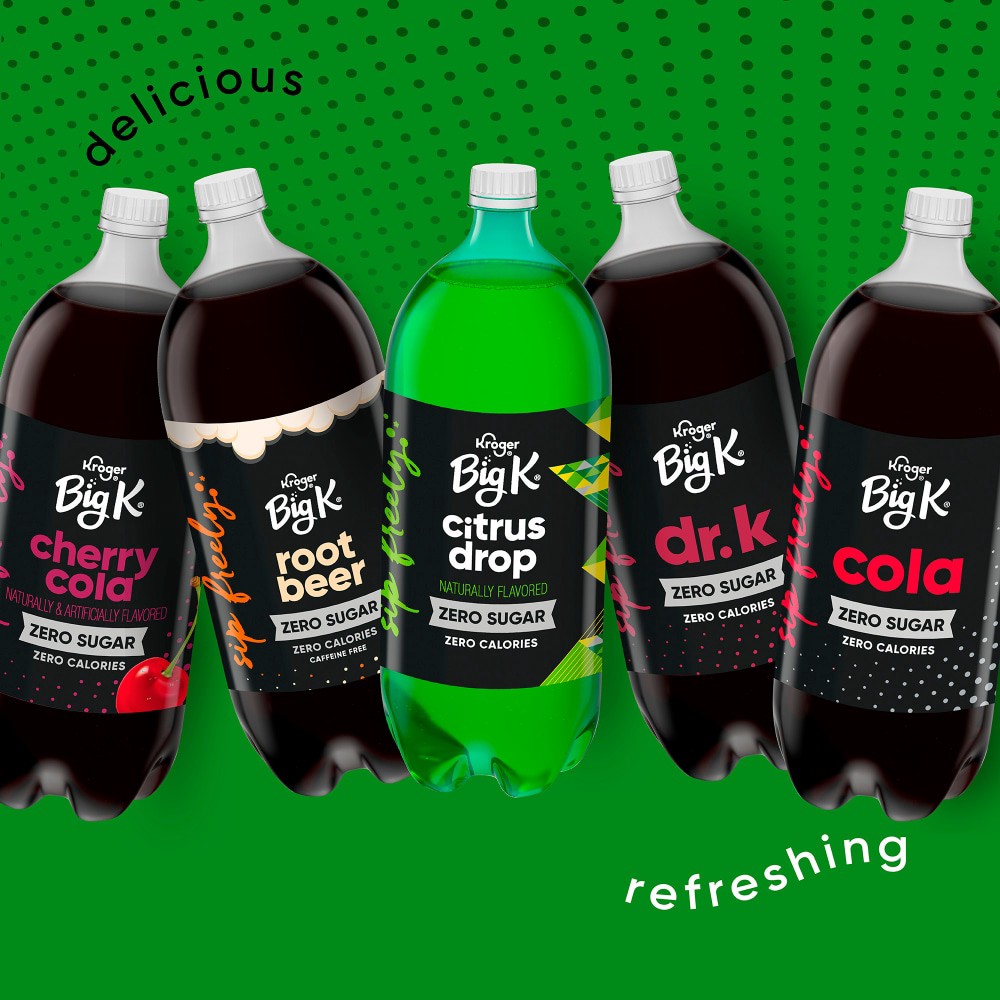 slide 4 of 6, Big K Caffeine Free Ginger Ale Soda, 2 liter