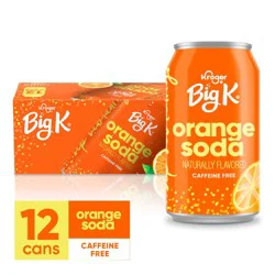 Big K Caffeine Free Orange Soda - 12 ct; 12 fl oz