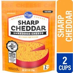Kroger Shredded Sharp Cheddar Cheese