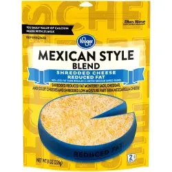 Kroger Reduced Fat Shredded Mexican Style Cheese