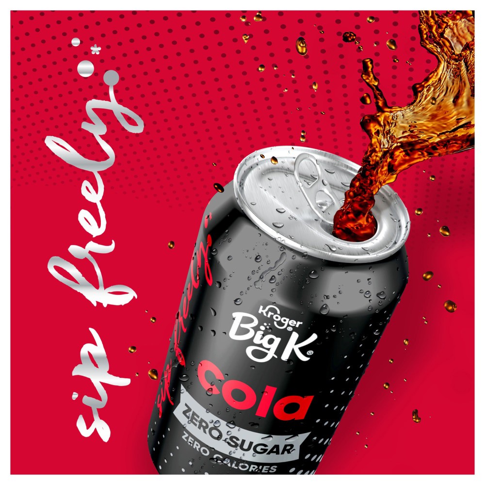 slide 2 of 5, Big K Cola Oh! Zero Calorie Soda - 12 ct; 12 fl oz, 12 ct; 12 fl oz