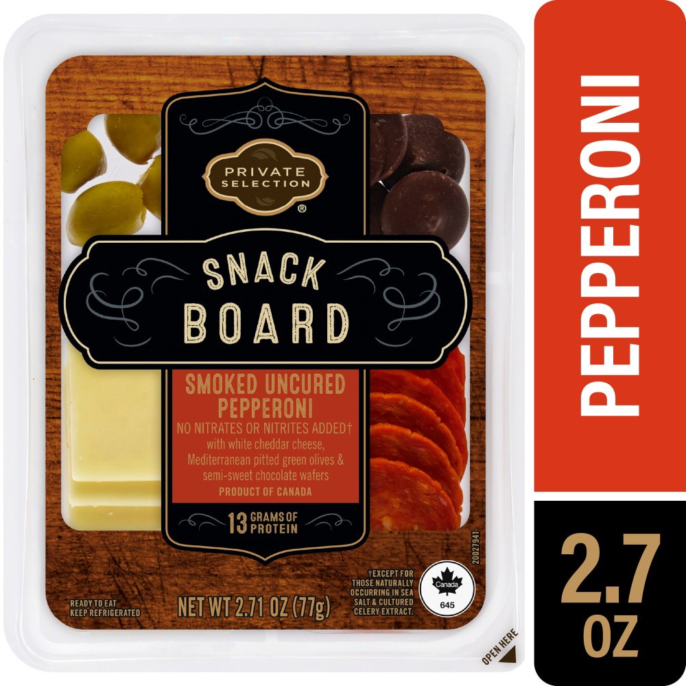 slide 2 of 4, Private Selection Smoked Uncured Pepperoni Snack Board 2.71 oz, 2.71 oz