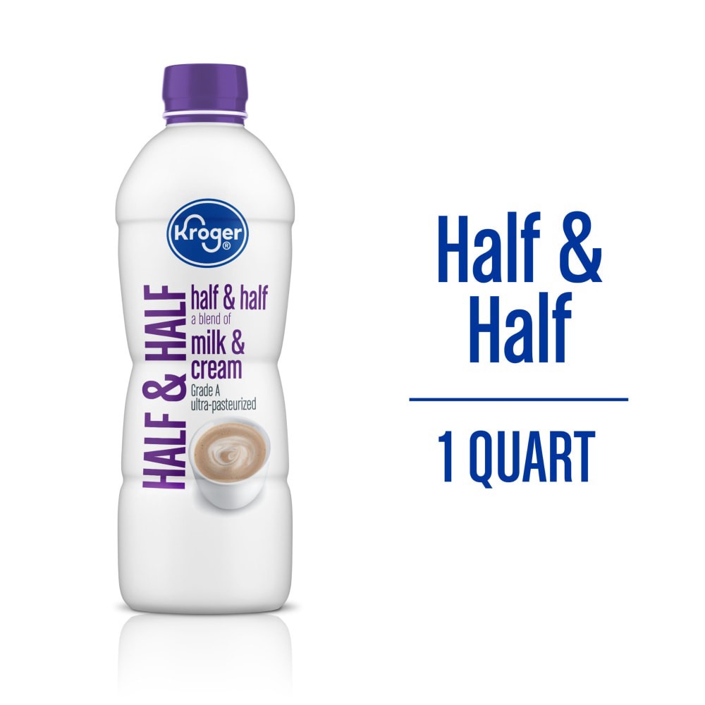 slide 3 of 5, Kroger Half & Half, 1 qt